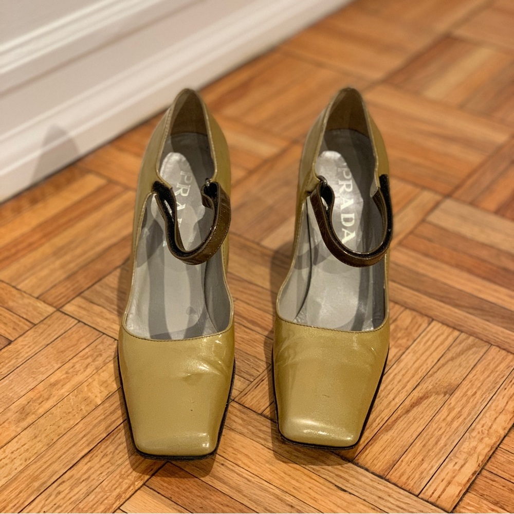 Rare, Iconic 90s Square Toe Prada Mary Janes - Picture 8 of 11